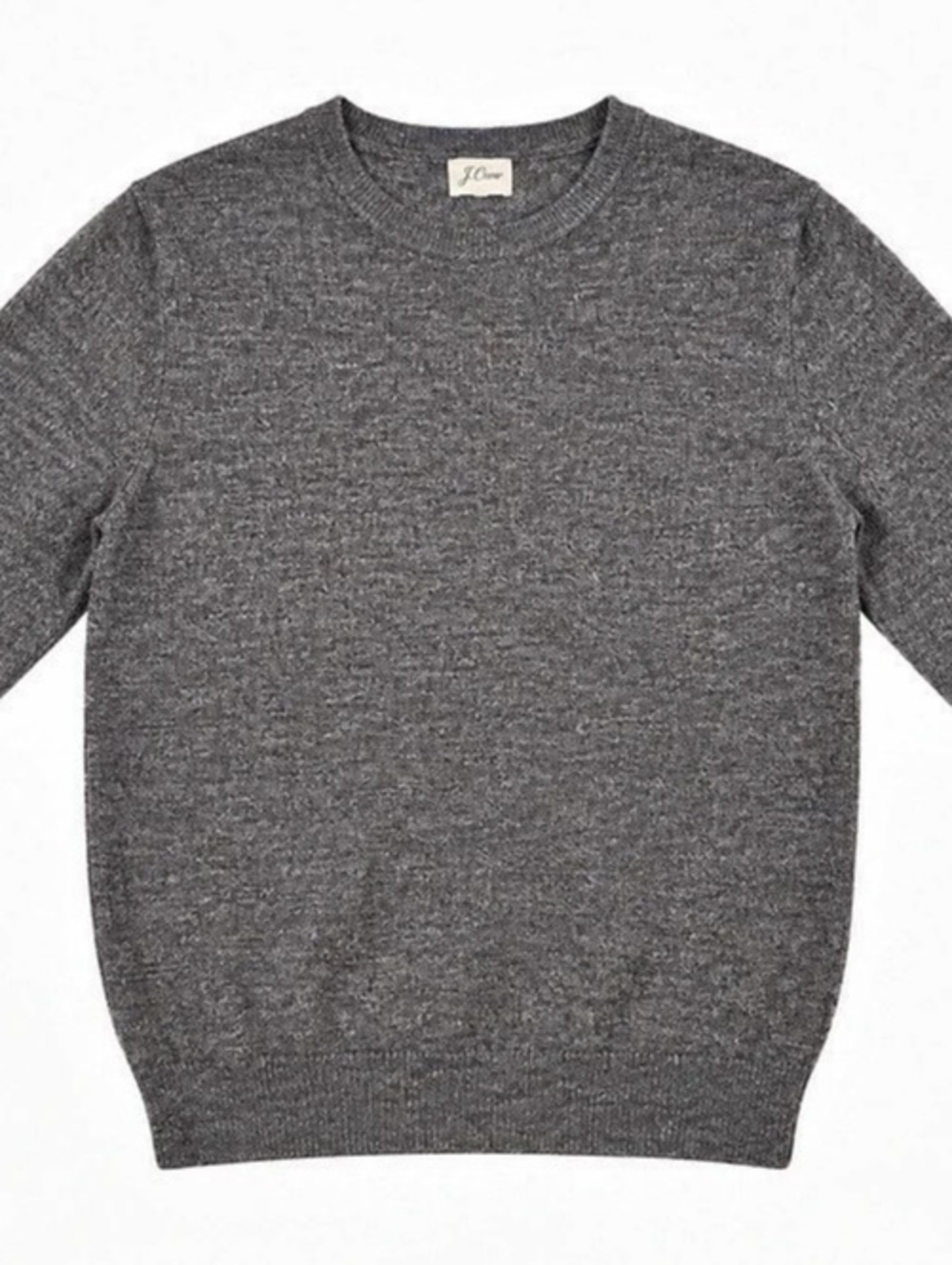 Dockers Men’s Large Heather Charcoal Gray Crewneck Knit Sweater 100% Acrylic